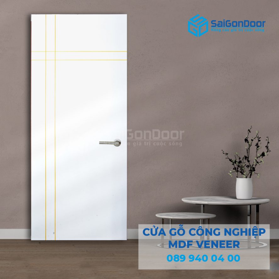 5 loại cửa gỗ công nghiệp thông dụng trên thị trường. 18 Cua go CN MDF veneer P1R4a