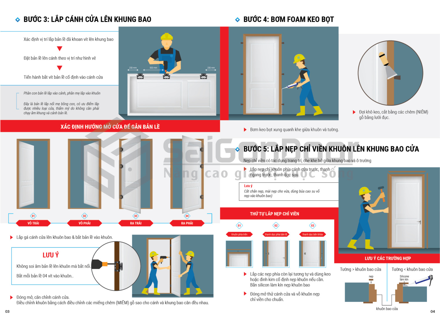 Hướng dẫn thi công cửa gỗ và nhựa khung L đúng cách 7 Huong-dan-thi-cong-cua-go-va-nhua-Khung-L-03
