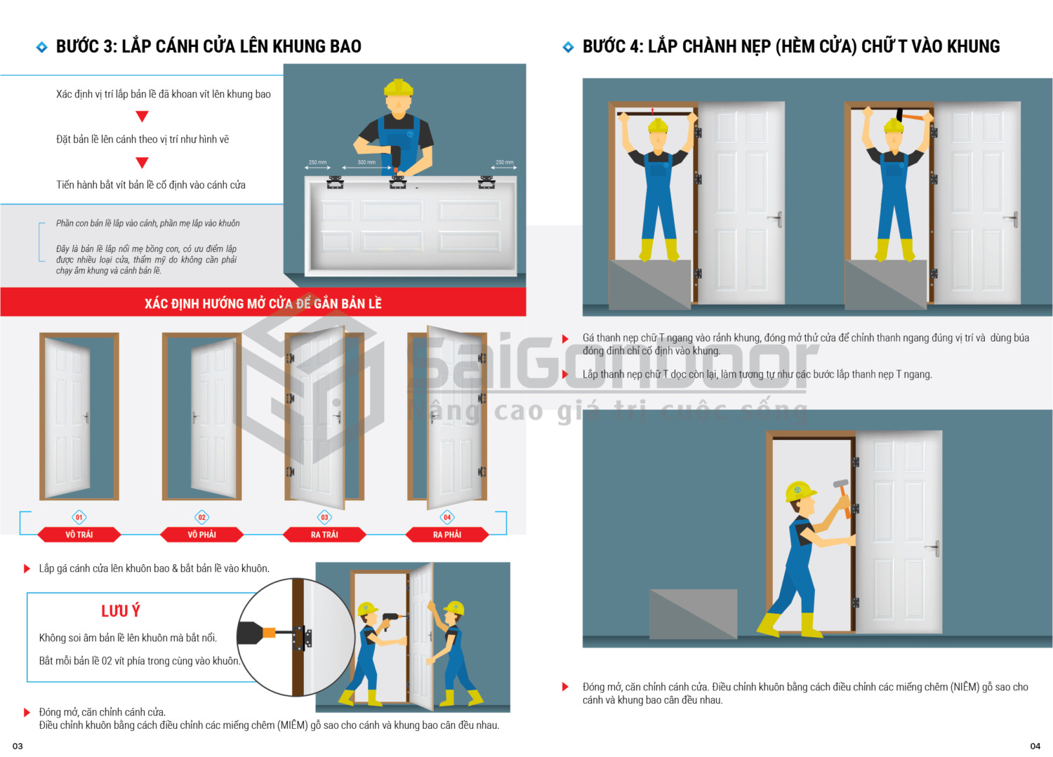8 Bước hướng dẫn thi công cửa gỗ và nhựa khung T chuẩn 9 Huong-dan-thi-cong-cua-go-va-nhua-Khung-T-watermark-03