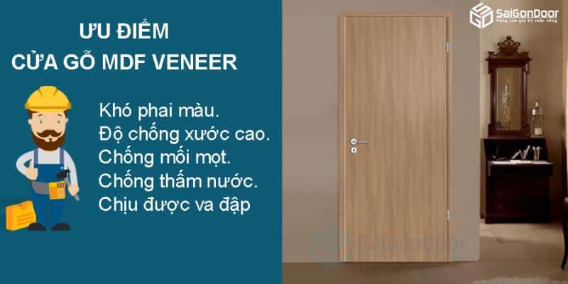 5 loại cửa gỗ công nghiệp thông dụng trên thị trường. 12 Cửa gỗ MDF Veneer