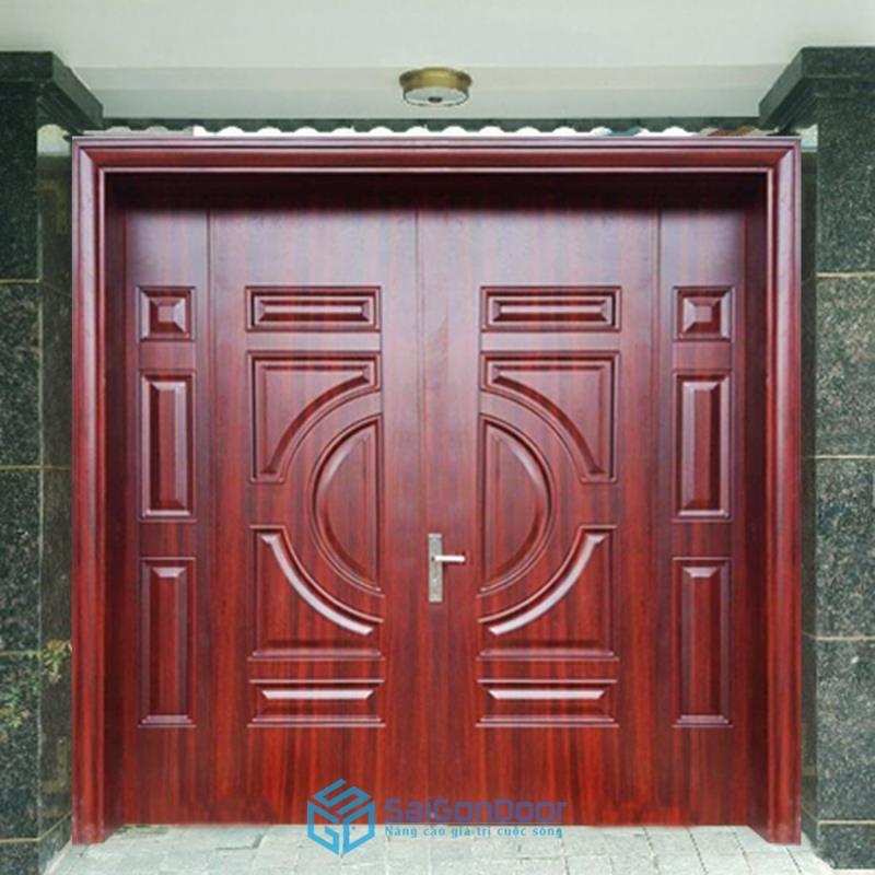 Báo giá cửa thép chống cháy vân gỗ chi tiết tại Sài Gòn Door 9 gia-cua-thep-chong-chay-van-go-3