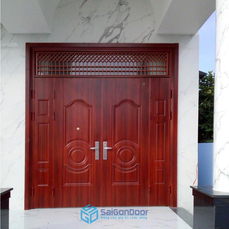 Báo giá cửa thép chống cháy vân gỗ chi tiết tại Sài Gòn Door 14 gia-cua-thep-chong-chay-van-go-8