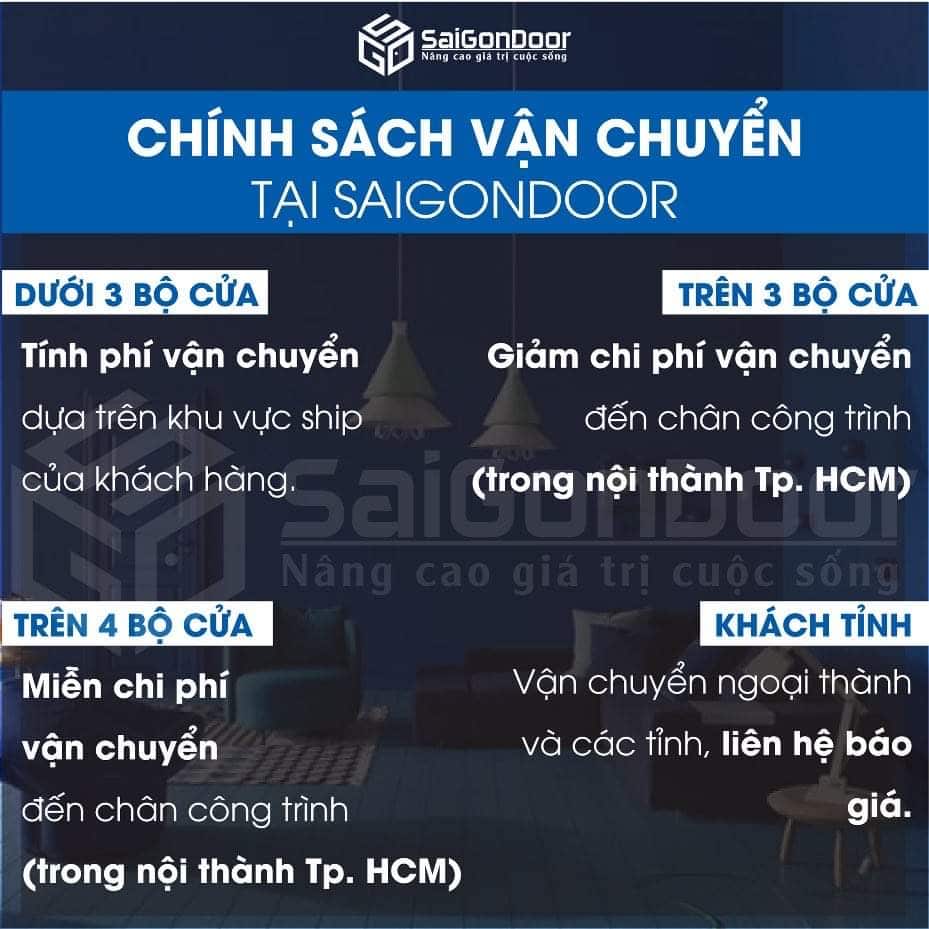 Chính sách vận chuyển tại SaiGonDoor Chính sách vận chuyển tại SaiGonDoor