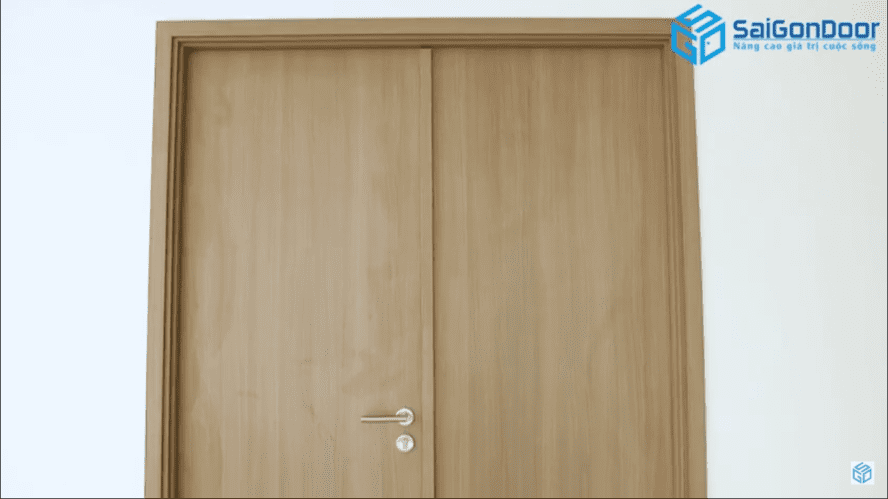 HOÀN THIỆN LẮP ĐẶT BỘ CỬA GỖ CHỐNG CHÁY SAIGONDOOR LOẠI 2 CÁNH CÓ TAY CO HƠI TRỢ LỰC 8 2 14