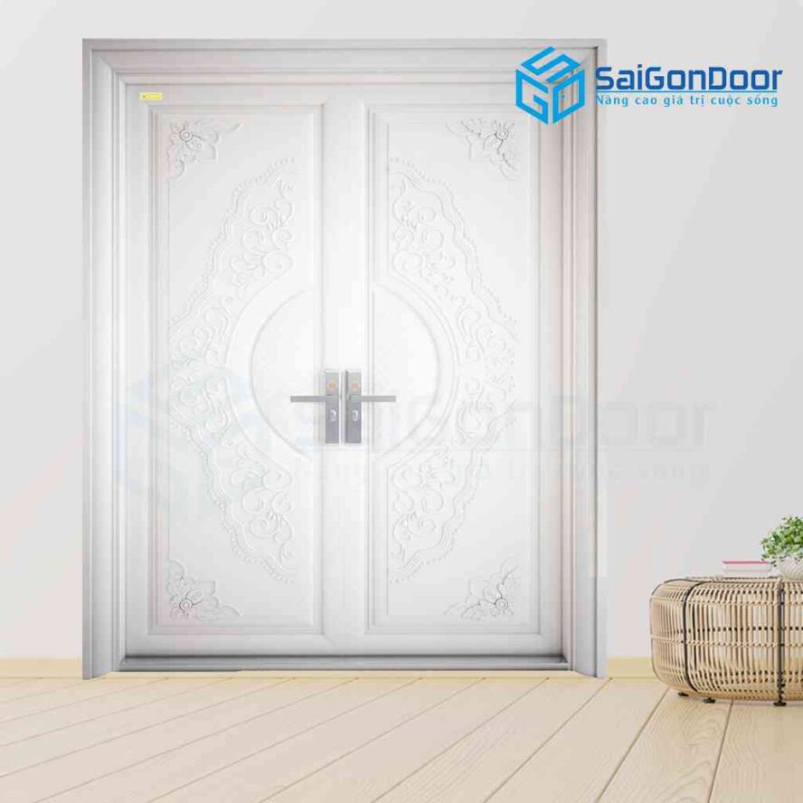 Cửa thép vân gỗ SGD 2H9-T 14 Cửa thép vân gỗ SGD 2H9-T