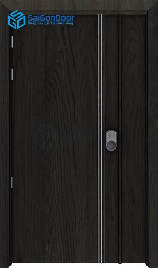 CỬA GỖ CÔNG NGHIỆP MDF LAMINATE 2P1R3 21 Cửa gỗ công nghiệp MDF Laminate 2P1R3