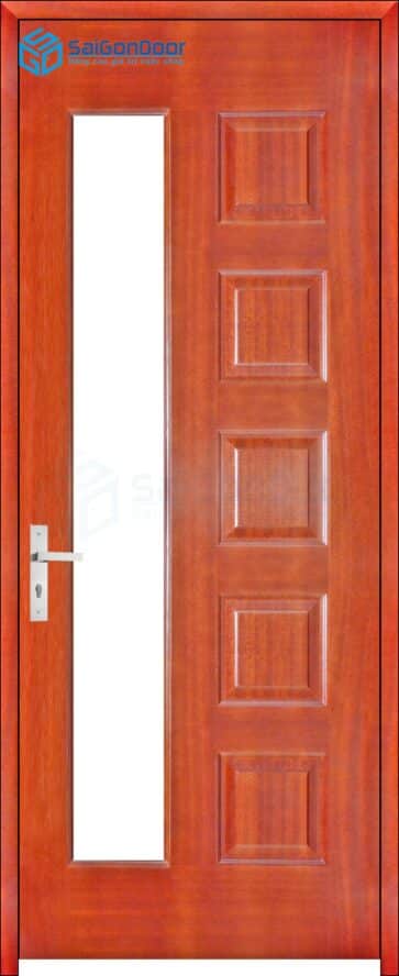 CỬA GỖ PHÒNG NGỦ PN HDF Veneer 6GL-cam xe 15 Cửa gỗ phòng ngủ PN HDF Veneer 6GL-cam xe
