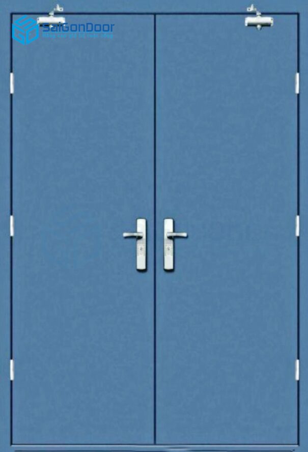 Cửa Thép Chống Cháy TCC 2P 2 tay co thuy luc 17 Cửa thép chống cháy TCC 2P 2 tay co thuy luc