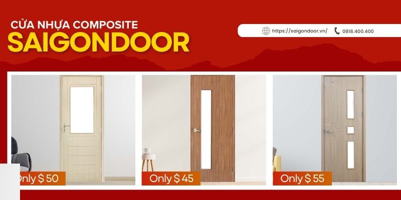 Báo Giá Cửa Composite Nhà Vệ Sinh Đồng Nai Từ 850.000 Đồng/Bộ 23 Cửa fix ô kính với nhiều kích thước khác nhau