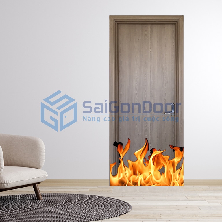 Cửa chống cháy gỗ 60 phút 1 cánh Cửa chống cháy gỗ 60 phút 1 cánh