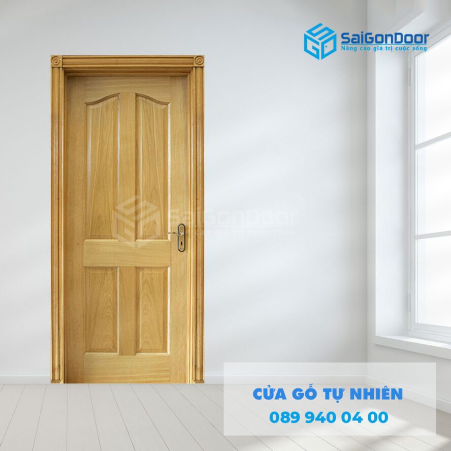 Cửa phòng ngủ gỗ tự nhiên Cửa phòng ngủ gỗ tự nhiên