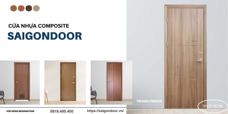 Giá Cửa Gỗ Nhựa Composite Hậu Giang Tại SaiGonDoor Chỉ Từ 2.800.000đ/Bộ 18 Cửa gỗ nhựa Đài Loan chất lượng cao