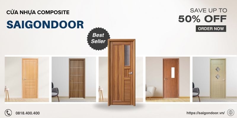 Giá Cửa Gỗ Nhựa Composite Hậu Giang Tại SaiGonDoor Chỉ Từ 2.800.000đ/Bộ 16 Mẫu cửa nhựa composite chất lượng