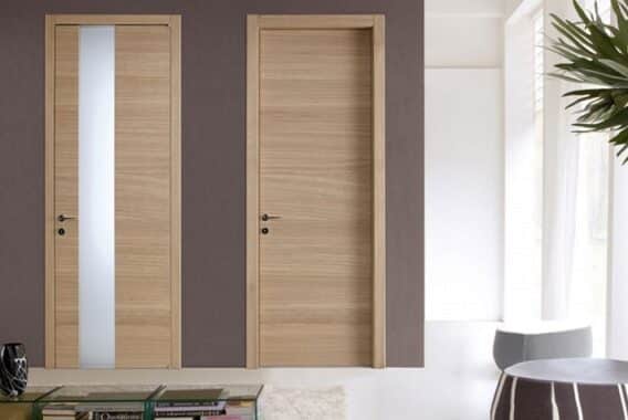 Cửa gỗ công nghiệp có ưu điểm gì? Top 5 mẫu cửa gỗ 1 cánh phòng ngủ đẹp nhất 8 Cửa gỗ HDF Veneer sang trọng và tinh tế
