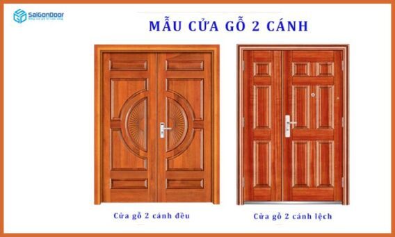 Tìm hiểu về kích thước cửa chính 2 cánh chuẩn phong thủy 7 kích thước cửa chính