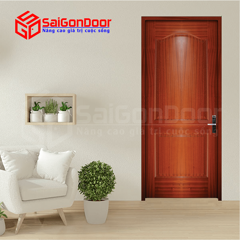 Cửa gỗ nguyên tấm là gì? Các mẫu cửa gỗ nguyên tấm đẹp nhất 15 cửa gỗ nguyên tấm 1