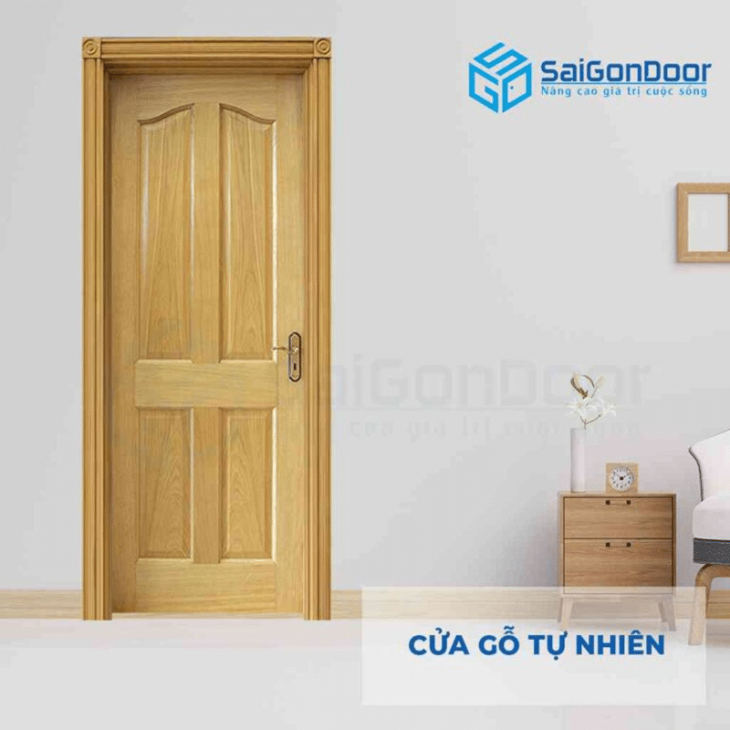 Cửa gỗ nguyên tấm là gì? Các mẫu cửa gỗ nguyên tấm đẹp nhất 24 cửa gỗ nguyên tấm 10