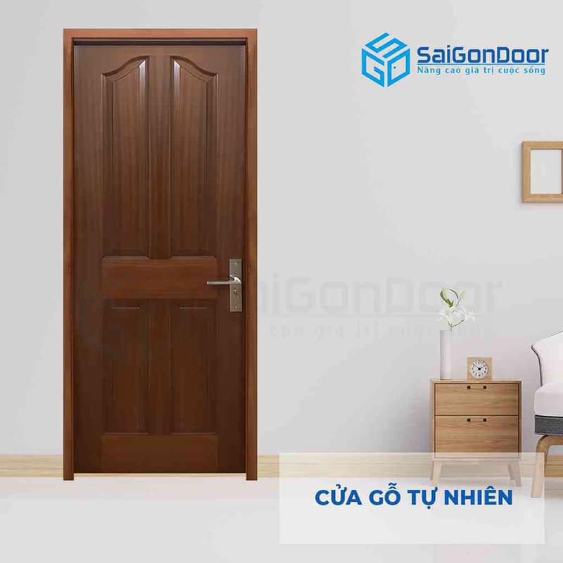 Cửa gỗ nguyên tấm là gì? Các mẫu cửa gỗ nguyên tấm đẹp nhất 17 cửa gỗ nguyên tấm 3