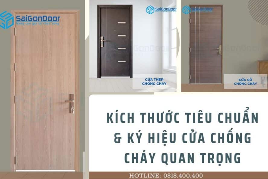 Kích thước tiêu chuẩn & ký hiệu cửa chống cháy Kích thước tiêu chuẩn & ký hiệu cửa chống cháy
