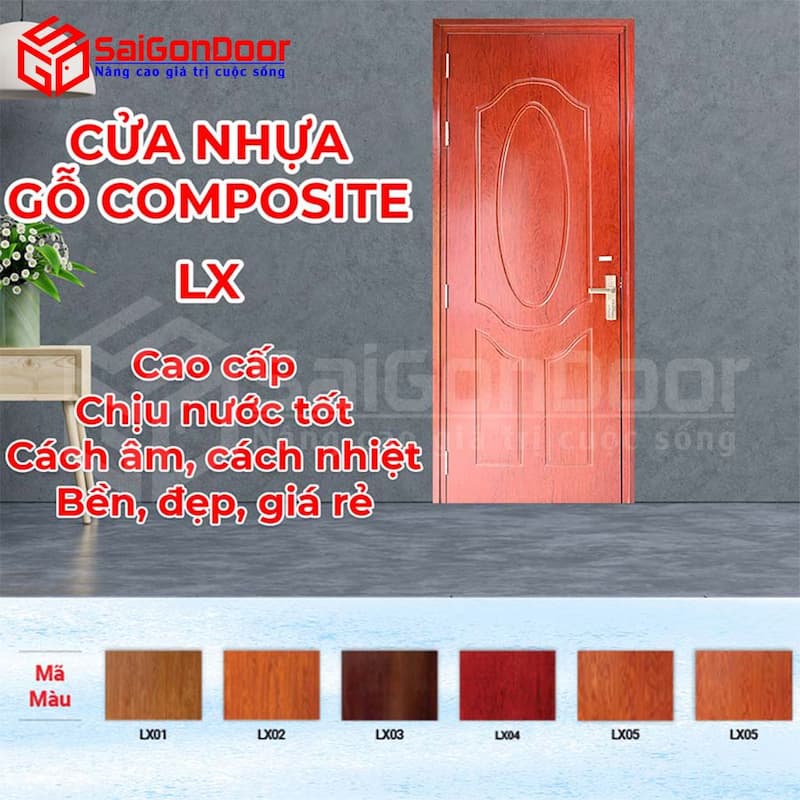 Cửa nhựa vân gỗ Khánh Hòa: Lựa chọn tuyệt vời cho nội thất 10 Mẫu cửa nhựa vân gỗ do SaigonDoor sản xuất