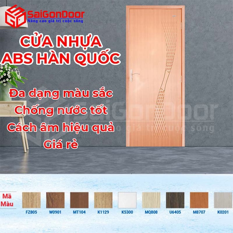 So sánh cửa nhựa composite và cửa abs: Nên sử dụng loại nào? 8 Mẫu cửa abs Hàn Quốc đang thịnh hành hiện nay