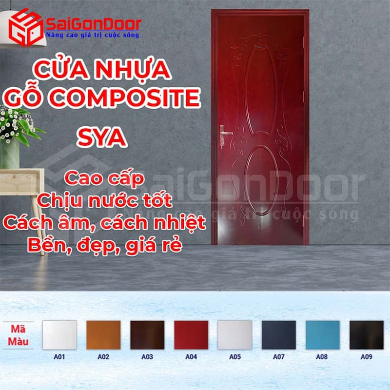 So sánh cửa nhựa composite và cửa abs: Nên sử dụng loại nào? 7 Mẫu cửa nhựa composite được yêu thích hiện nay