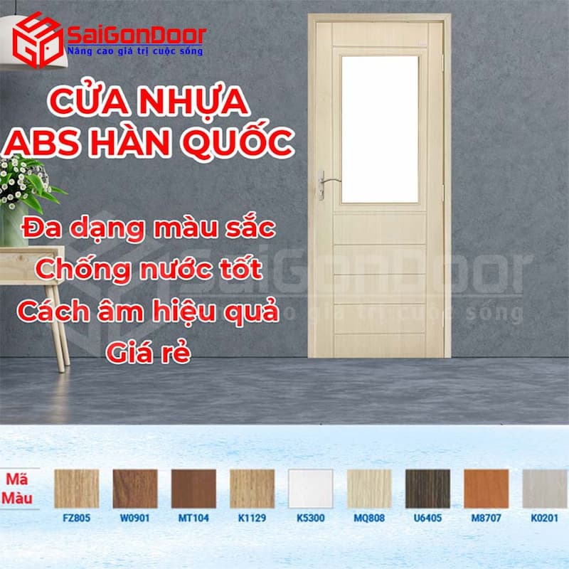 So sánh cửa nhựa composite và cửa abs: Nên sử dụng loại nào? 10 Ưu điểm của dòng cửa abs có nguồn gốc từ Hàn Quốc