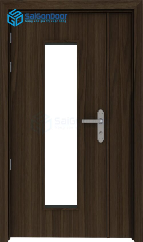 CỬA GỖ CÔNG NGHIỆP MDF LAMINATE 2P1G1 12 Cửa gỗ công nghiệp MDF Laminate 2P1G1