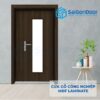 CỬA GỖ CÔNG NGHIỆP MDF LAMINATE 2P1G1s 4 Cửa gỗ công nghiệp MDF Laminate 2P1G1s