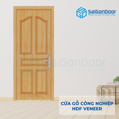Cửa gỗ công nghiệp HDF Veneer SGD 5A ash (2)