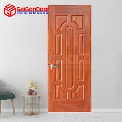 Cửa gỗ công nghiệp HDF Veneer 19-Sapele