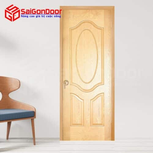 Cửa gỗ công nghiệp HDF Veneer 3A-Sồi