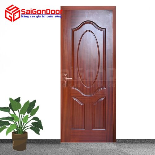 Cửa gỗ công nghiệp HDF Veneer 3A-Căm Xe