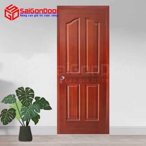 Cửa gỗ công nghiệp HDF Veneer 4A-Căm Xe